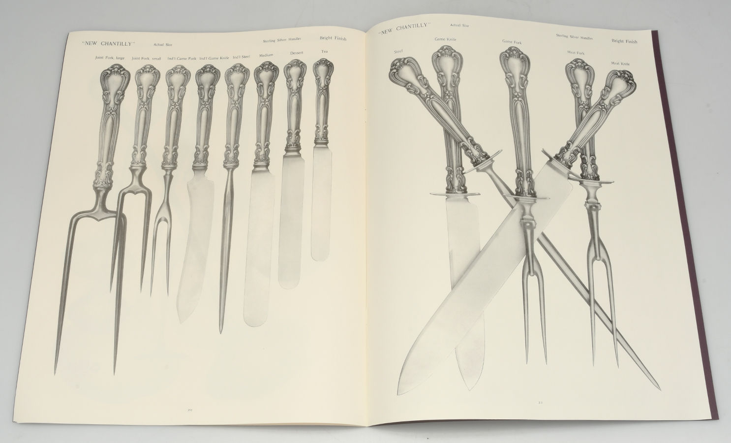 Chantilly (Sterling, 1950, "Gorham", No Monograms) (Set of 3) Chantilly Catalogs by Gorham Silver-7