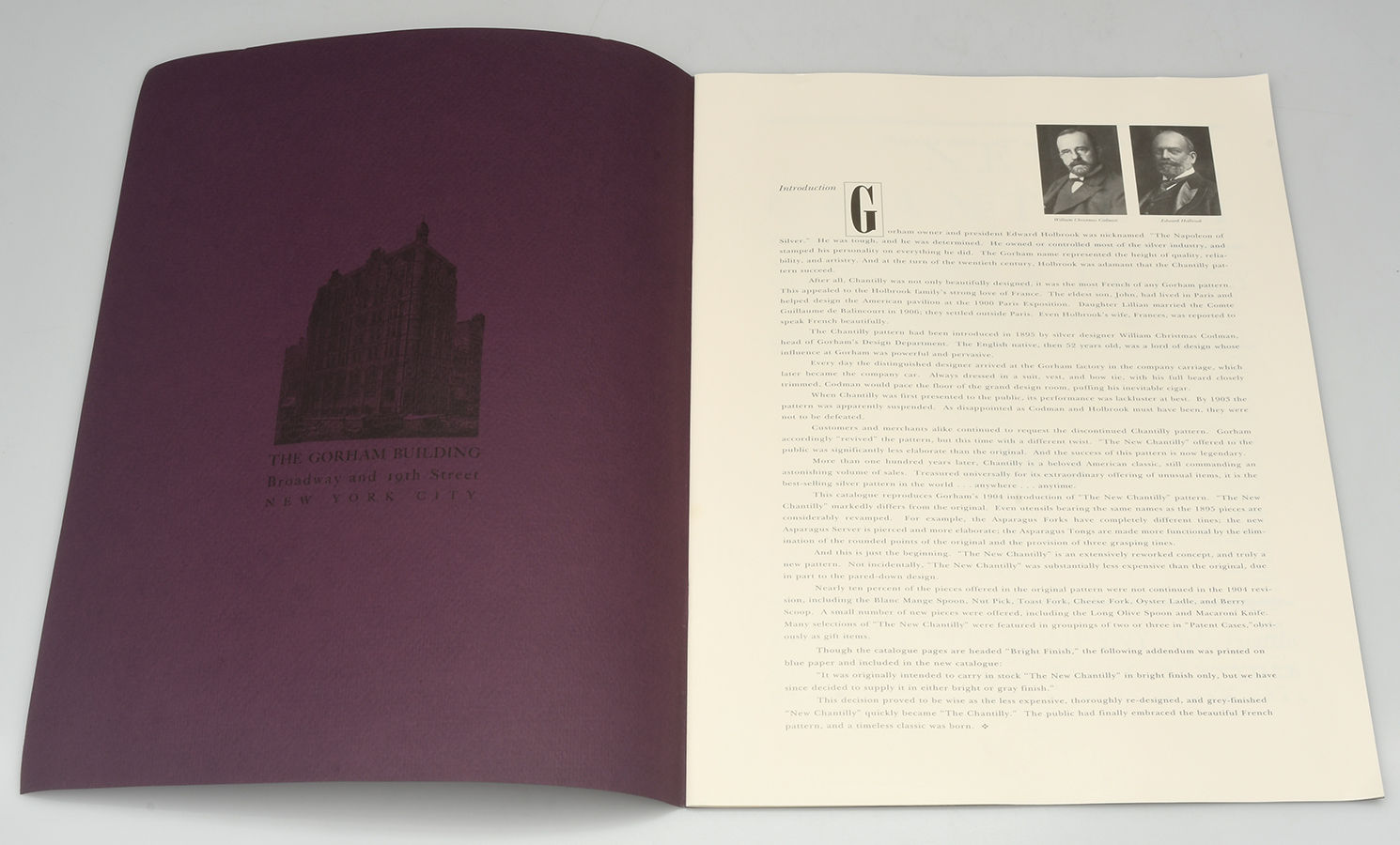 Chantilly (Sterling, 1950, "Gorham", No Monograms) (Set of 3) Chantilly Catalogs by Gorham Silver-3