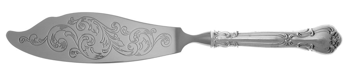 Chantilly (Sterling, 1950, "Gorham", No Monograms) Fish Serving Knife with Stainless Blade HC by Gorham Silver-1