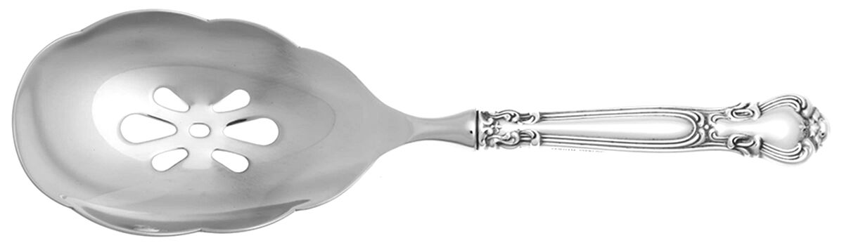 Chantilly (Sterling, 1950, "Gorham", No Monograms) Pierced Casserole Spoon with Stainless Bowl by Gorham Silver-1