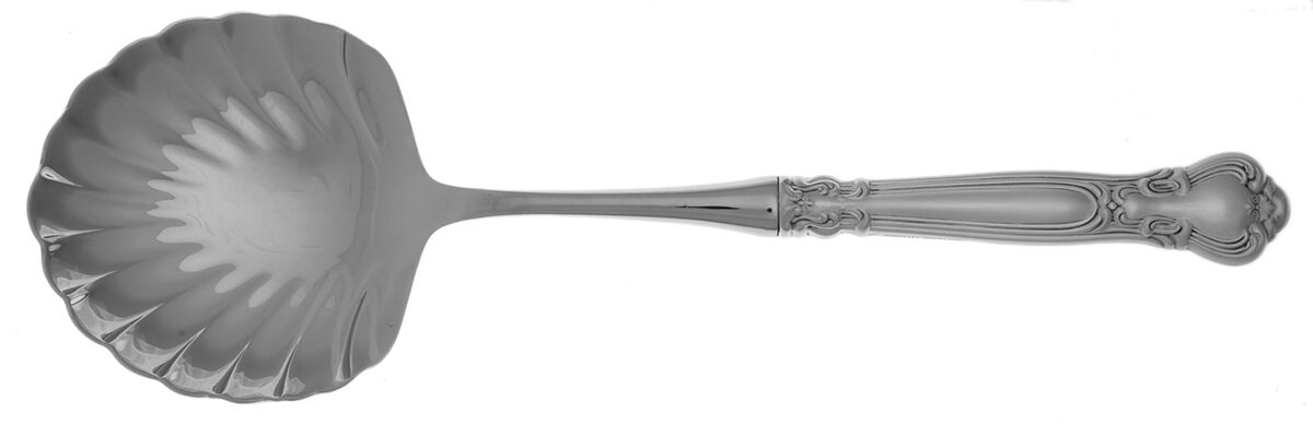 Chantilly (Sterling, 1950, "Gorham", No Monograms) Casserole Spoon with Stainless Shell Bowl by Gorham Silver-1