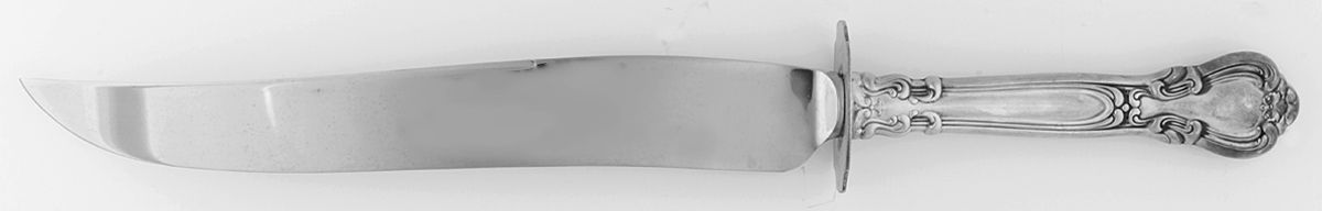 Chantilly (Sterling, 1950, "Gorham", No Monograms) Large Stainless Blade Roast Carving Knife by Gorham Silver-1