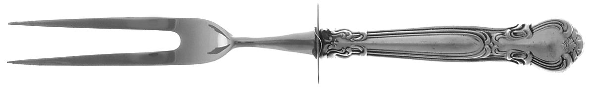 Chantilly (Sterling, 1950, "Gorham", No Monograms) Small Steak Carving Fork with Stainless Prongs by Gorham Silver-1