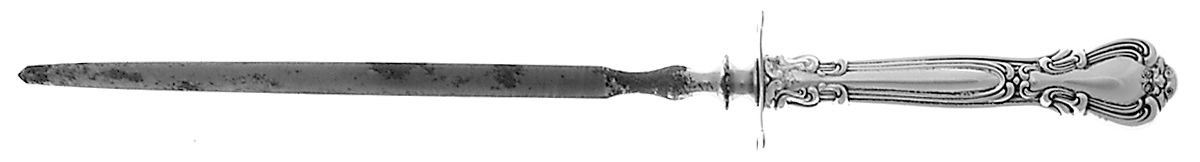 Chantilly (Sterling, 1950, "Gorham", No Monograms) Large Steel Rod Knife Sharpener by Gorham Silver-1