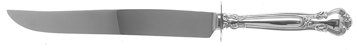 Chantilly (Sterling, 1950, "Gorham", No Monograms) Large Stainless Blade Roast Carving Knife by Gorham Silver-1