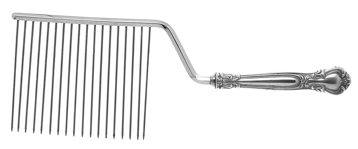 Chantilly (Sterling, 1950, "Gorham", No Monograms) Cake Breaker with Silverplate Prongs by Gorham Silver-1