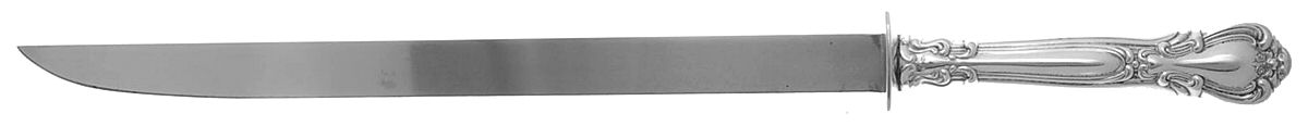 Chantilly (Sterling, 1950, "Gorham", No Monograms) Large Stainless Blade Roast Carving Knife by Gorham Silver-1