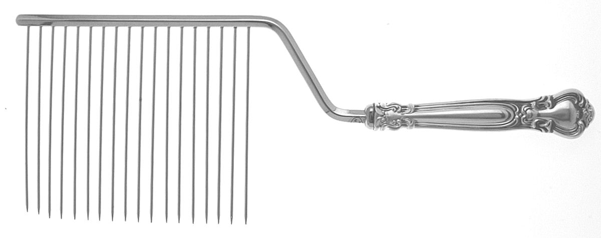 Chantilly (Sterling, 1950, "Gorham", No Monograms) Cake Breaker with Silverplate Prongs by Gorham Silver-1