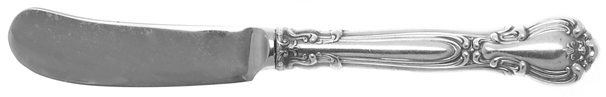 Chantilly (Sterling, 1950, "Gorham", No Monograms) Butter Spreader Hollow Hdl-Paddle/Stainless Blade by Gorham Silver-1