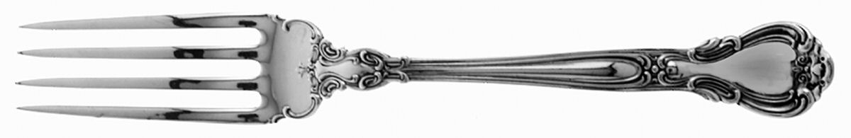 Chantilly (Sterling, 1950, "Gorham", No Monograms) Dinner Fork with Long Tines by Gorham Silver-1