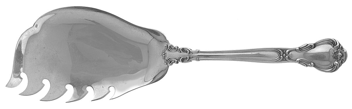 Chantilly (Sterling, 1950, "Gorham", No Monograms) Solid Macaroni Server by Gorham Silver-1