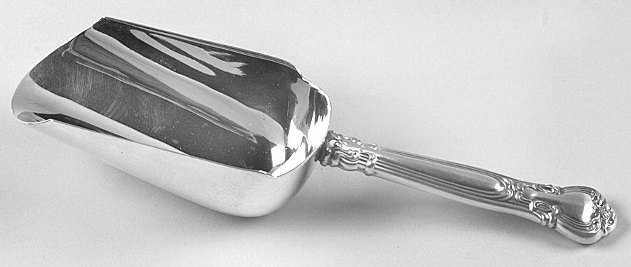 Chantilly (Sterling, 1950, "Gorham", No Monograms) Ice Scoop with Silverplate Bowl by Gorham Silver-1