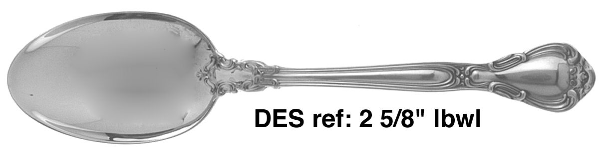 Chantilly (Sterling, 1950, "Gorham", No Monograms) Dessert/Oval Soup Spoon by Gorham Silver-1
