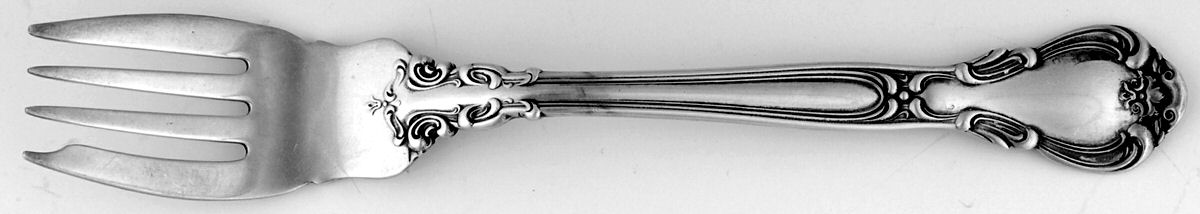 Chantilly (Sterling, 1950, "Gorham", No Monograms) Continental Individual Salad Fork by Gorham Silver-1