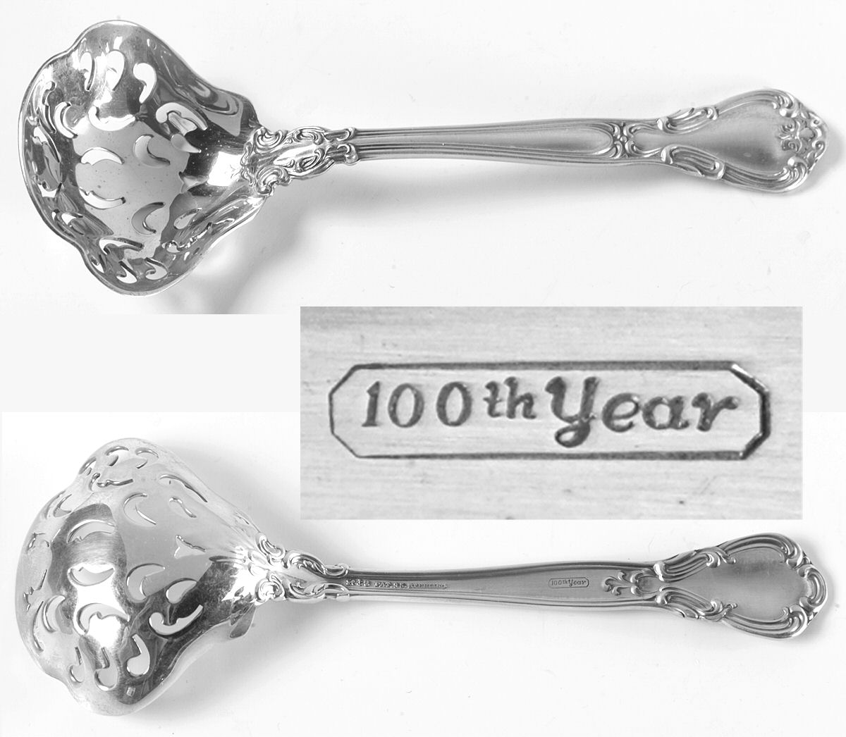 Chantilly (Sterling, 1950, "Gorham", No Monograms) Small Sugar Sifter Anniversary by Gorham Silver-1