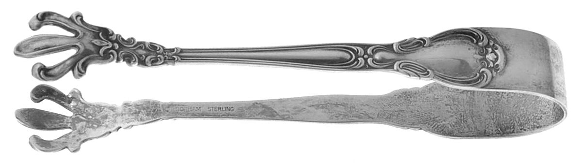 Chantilly (Sterling, 1950, "Gorham", No Monograms) Small Sugar Tongs by Gorham Silver-1
