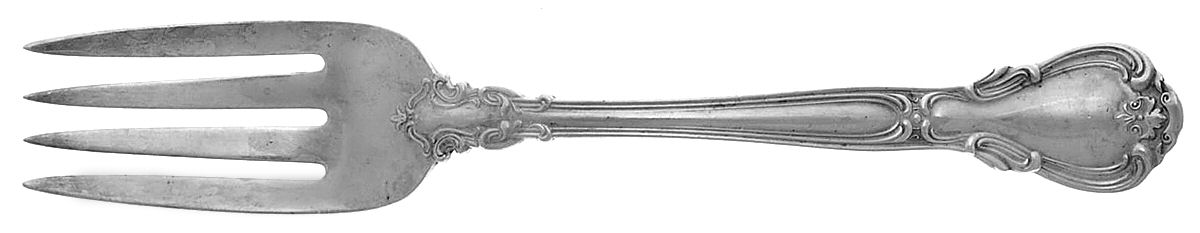 Chantilly (Sterling, 1950, "Gorham", No Monograms) Solid Serving Fork by Gorham Silver-1