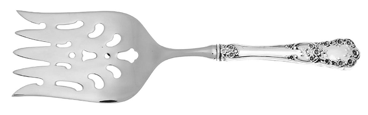 Buttercup (Sterling, "Gorham") Fish Serving Fork with Stainless Tines by Gorham Silver-1