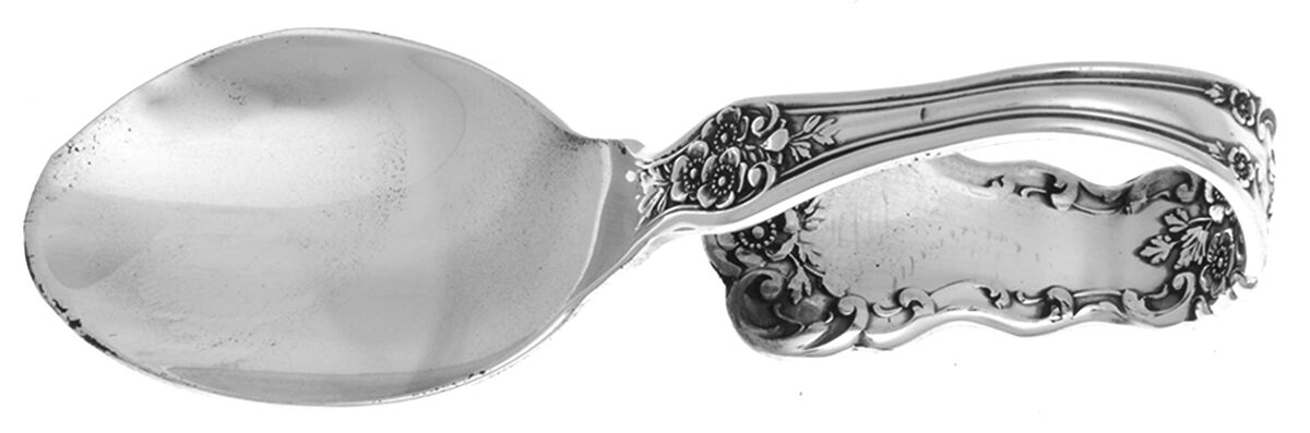 Buttercup (Sterling, "Gorham") Baby Spoon with Curved Handle HC by Gorham Silver-1