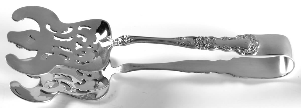 Buttercup (Sterling, "Gorham") Solid Piece Aspragus Tongs by Gorham Silver-1