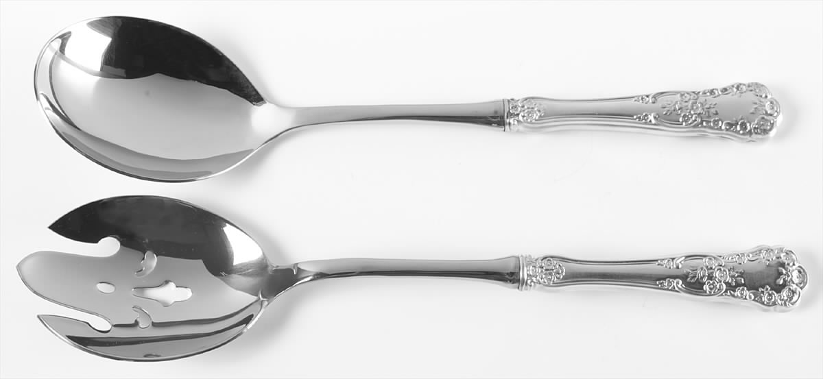 Buttercup (Sterling, "Gorham") 2 Pc Salad Set with Stainless Bowl by Gorham Silver-1