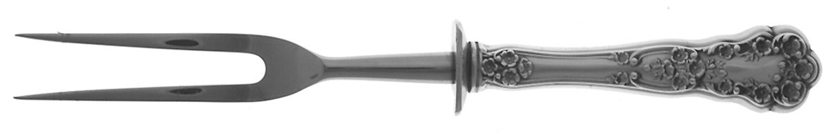 Buttercup (Sterling, "Gorham") Large Stainless-Prong Roast Carving Fork by Gorham Silver-1