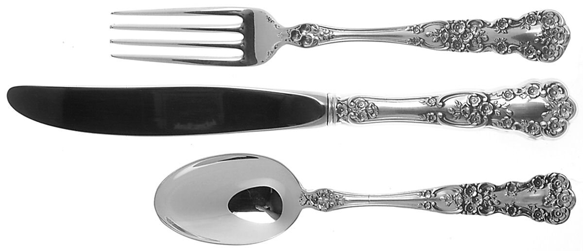 Buttercup (Sterling, "Gorham") 3 Piece Youth Set (Knife, Fork & Spoon) by Gorham Silver-1