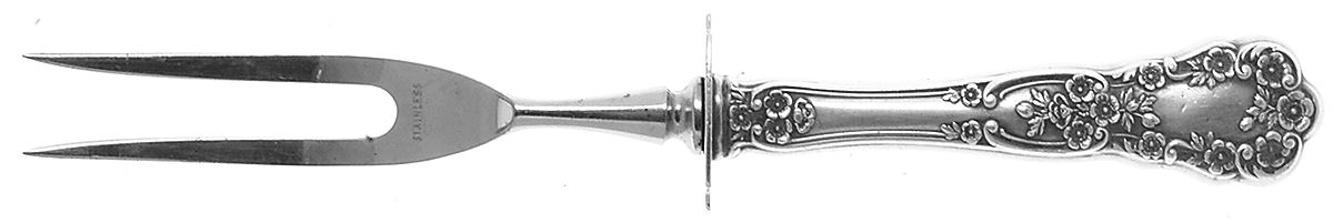 Buttercup (Sterling, "Gorham") Small Carving Fork W/Sterling Guard by Gorham Silver-1