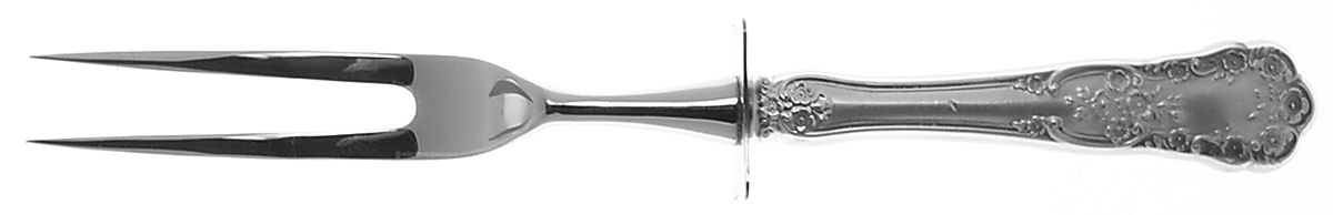 Buttercup (Sterling, "Gorham") Small Steak Carving Fork with Stainless Prongs by Gorham Silver-1