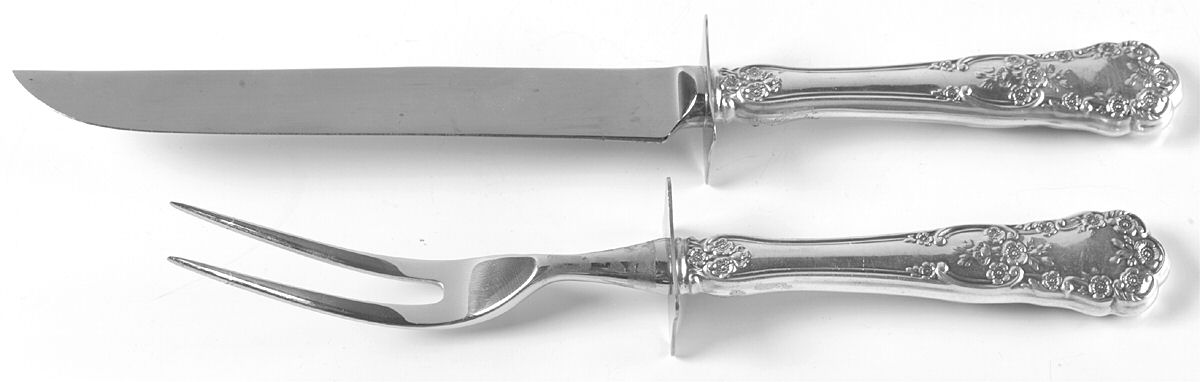 Buttercup (Sterling, "Gorham") Small Stainless Blade 2-Piece Steak Carving Set by Gorham Silver-1