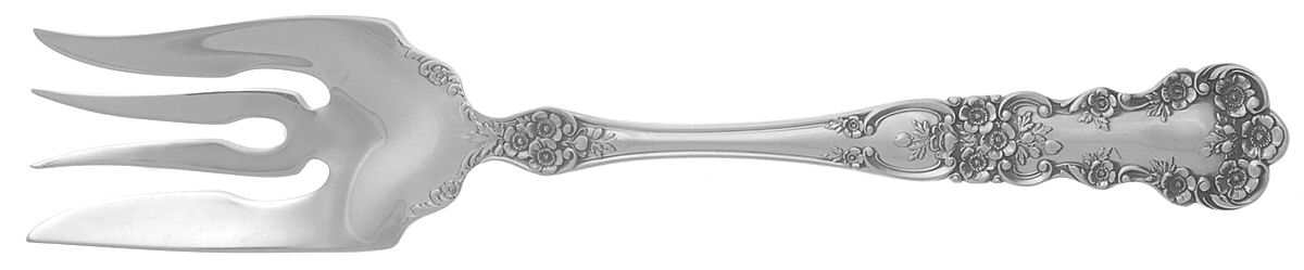 Buttercup (Sterling, "Gorham") Medium Solid Cold Meat Serving Fork by Gorham Silver-1