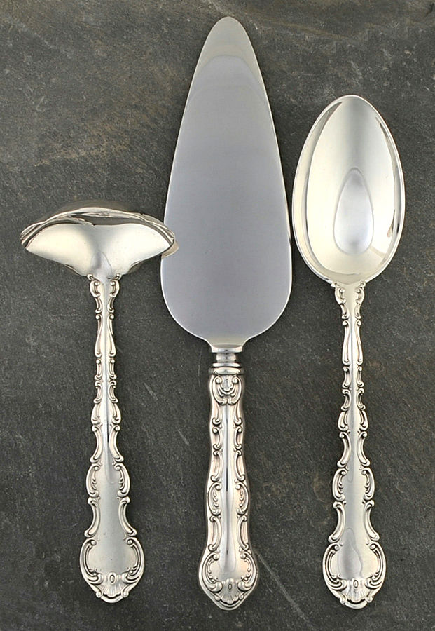 Strasbourg (Sterling, "Gorham", 1897) 3 Piece Completer Set by Gorham Silver-1