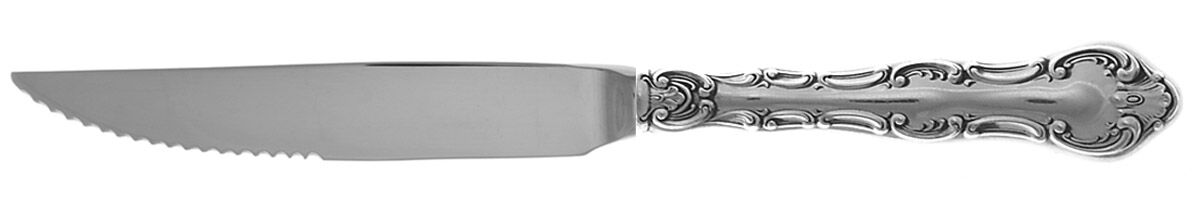 Strasbourg (Sterling, "Gorham", 1897) Steak Knife Individual Hollow, Serrate HC by Gorham Silver-1