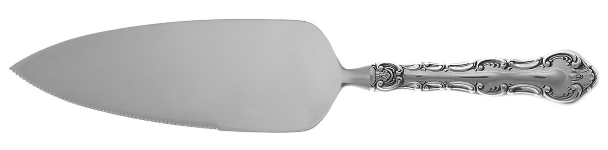 Strasbourg (Sterling, "Gorham", 1897) Pie Server with Serrated Stainless Blade HC by Gorham Silver-1
