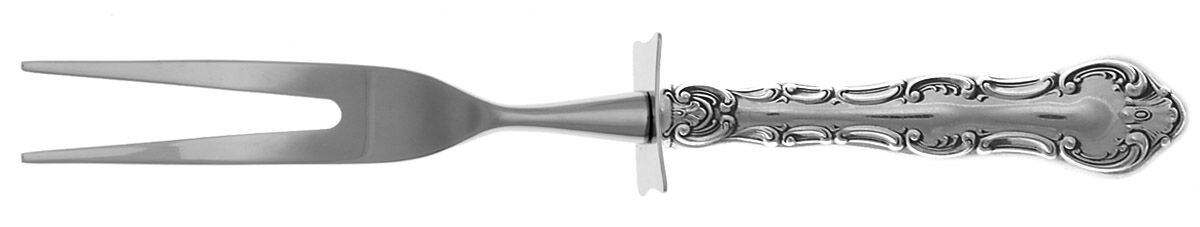 Strasbourg (Sterling, "Gorham", 1897) Carving Fork Small with Stainless Prongs HC by Gorham Silver-1