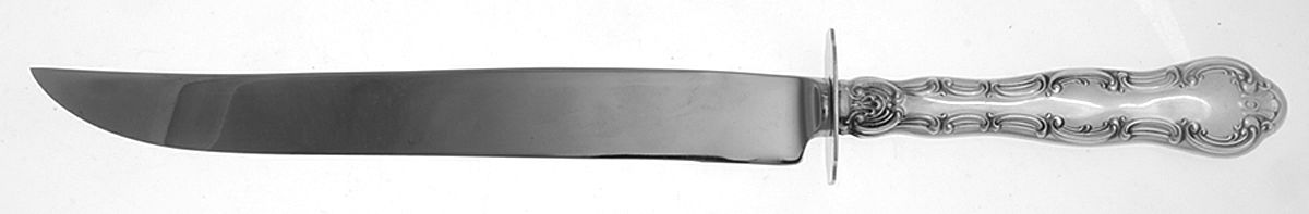 Strasbourg (Sterling, "Gorham", 1897) Knife-Carv/Lg-Stnbl/Roast Sterling Guard by Gorham Silver-1