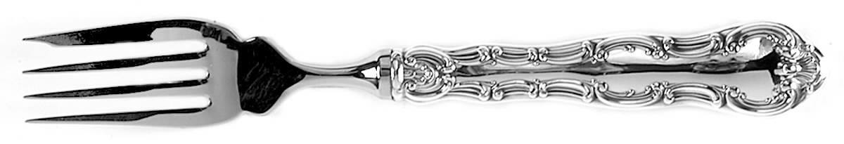 Strasbourg (Sterling, "Gorham", 1897) Individual Hollow Fish Fork, Stainless Tines by Gorham Silver-1