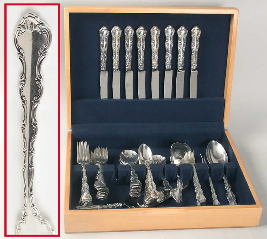 Strasbourg (Sterling, "Gorham", 1897) 54 Piece Set by Gorham Silver-1