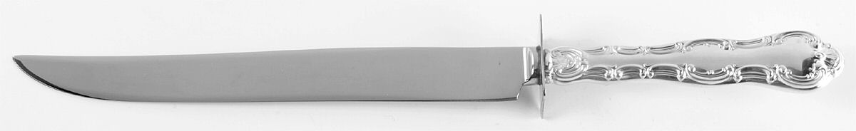 Strasbourg (Sterling, "Gorham", 1897) Large Stainless Blade Roast Carving Knife by Gorham Silver-1
