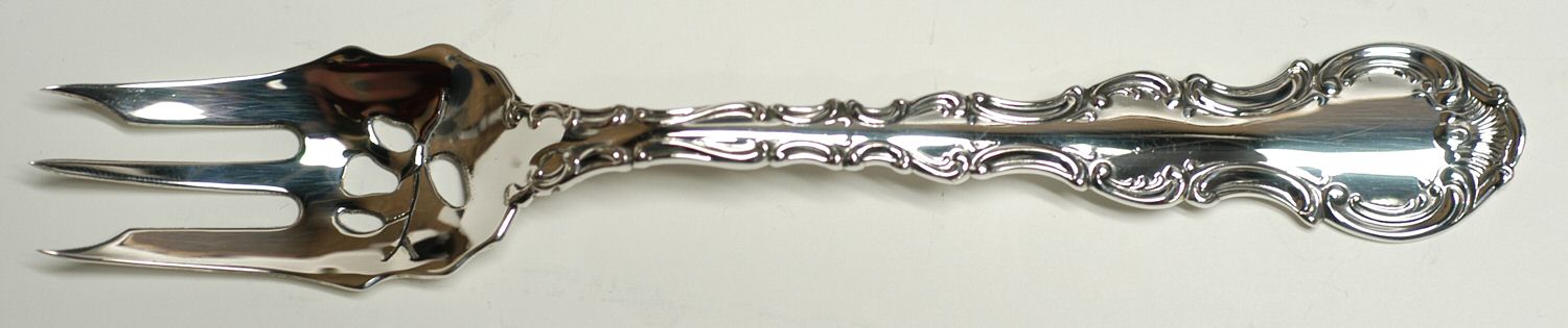 Strasbourg (Sterling, "Gorham", 1897) Pickle Fork Pierced with Short Handle HC by Gorham Silver-1