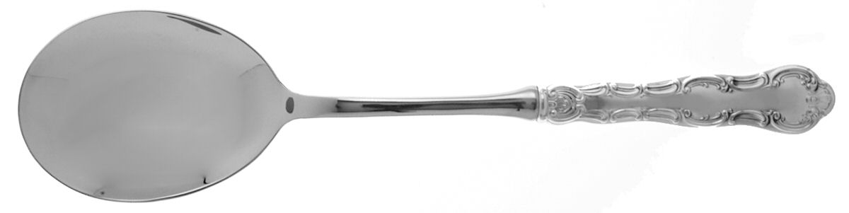 Strasbourg (Sterling, "Gorham", 1897) Salad Servng Spoon with Stainless Bowl by Gorham Silver-1
