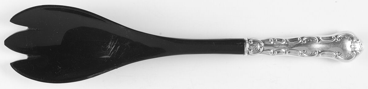 Strasbourg (Sterling, "Gorham", 1897) Salad Serving Fork with Plastic Prongs by Gorham Silver-1