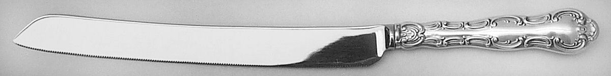 Strasbourg (Sterling, "Gorham", 1897) Wedding Cake Knife with Stainless Blade by Gorham Silver-1