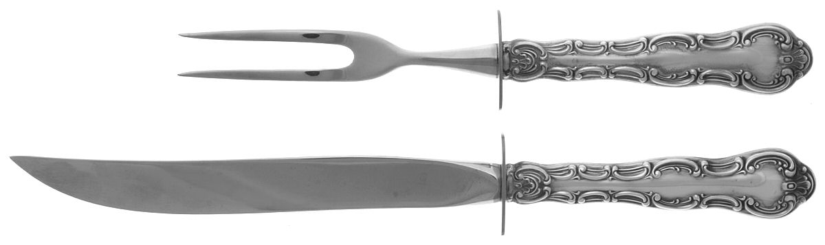Strasbourg (Sterling, "Gorham", 1897) Small Stainless Blade 2-Piece Steak Carving Set by Gorham Silver-1