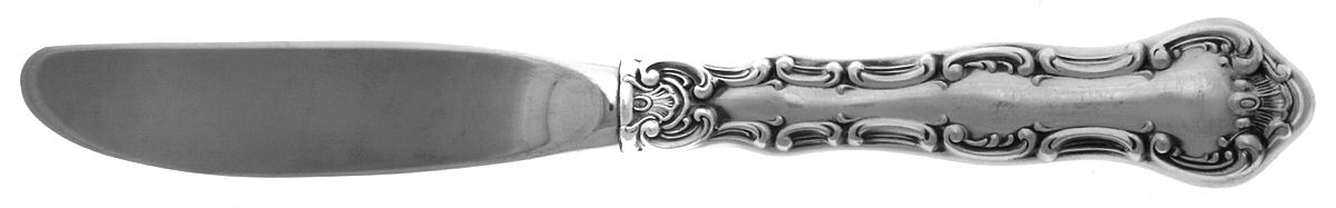 Strasbourg (Sterling, "Gorham", 1897) Modern Hollow Butter Spreader (Stainless) by Gorham Silver-1