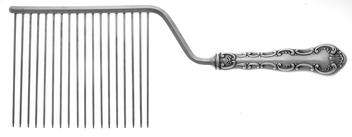 Strasbourg (Sterling, "Gorham", 1897) Cake Breaker with Silverplate Prongs by Gorham Silver-1