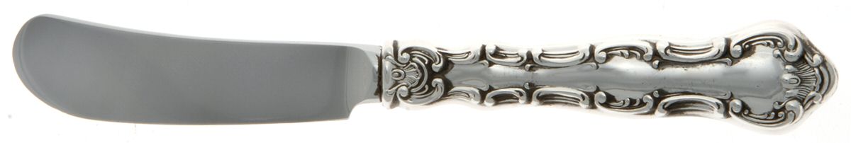 Strasbourg (Sterling, "Gorham", 1897) Butter Spreader Hollow Hdl-Paddle/Stainless Blade by Gorham Silver-1