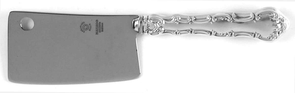 Strasbourg (Sterling, "Gorham", 1897) Cheese Cleaver with Stainless Blade by Gorham Silver-1