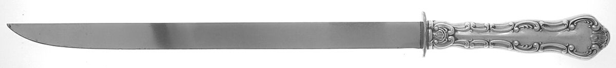 Strasbourg (Sterling, "Gorham", 1897) Large Stainless Blade Roast Carving Knife by Gorham Silver-1