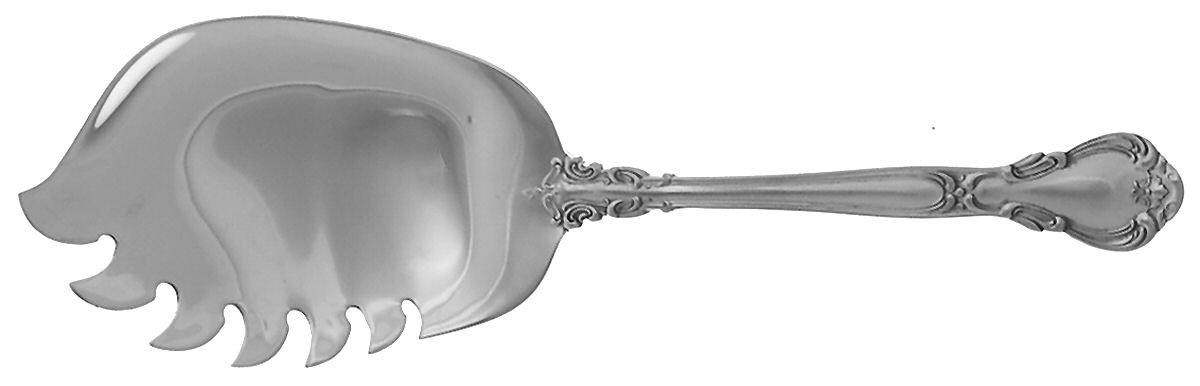Chantilly Gold (Sterling, Gold Acct) Entree Server Solid Piece by Gorham Silver-1